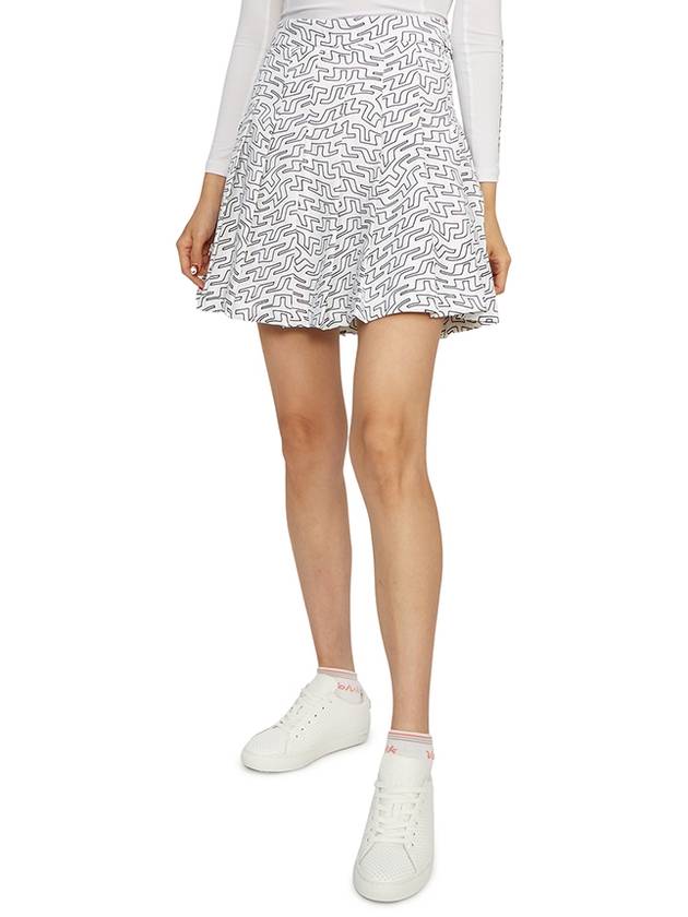 Women's Adina Print Skirt White - J.LINDEBERG - BALAAN 6