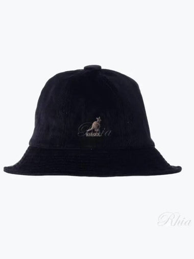 K5349 Black Casual Corduroy Bucket Hat - KANGOL - BALAAN 1