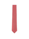 Men’s Fish Print Silk Tie Red - SALVATORE FERRAGAMO - BALAAN 1