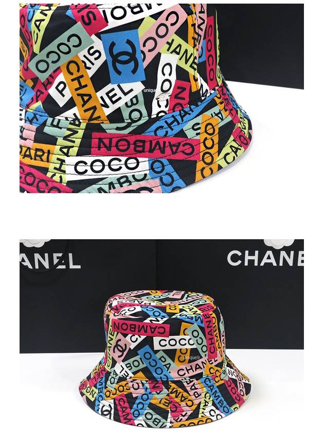 CC logo doublesided reversible bucket hat black - CHANEL - BALAAN 4