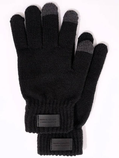 Smart Touch Knit Gloves Black - NATIONAL PUBLICITY - BALAAN 2