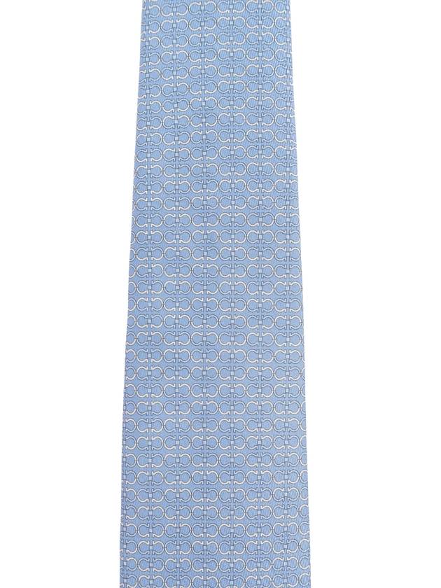 FERRAGAMO Silk Tie, Men's, Light Blue - SALVATORE FERRAGAMO - BALAAN 3