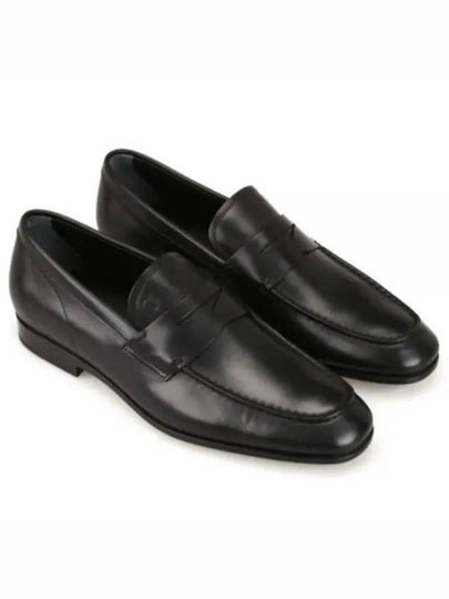 Men's Penny Leather Loafers Black - TOD'S - BALAAN 2