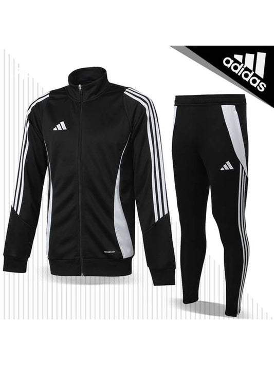 Tiro 24 Slim Fit Zip Up Jacket Black - ADIDAS - BALAAN 1