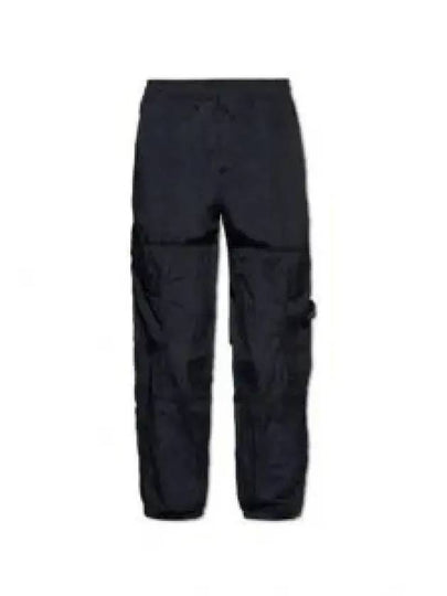 Compass Badge Pleated Track Pants Black - STONE ISLAND - BALAAN 2