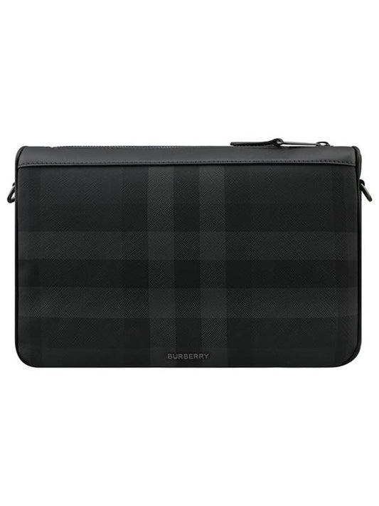 Rambler Check Cross Bag Charcoal - BURBERRY - BALAAN 2