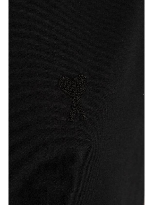 Ami Alexandre Mattiussi T-shirt With Logo, Women's, Black - AMI - BALAAN 5