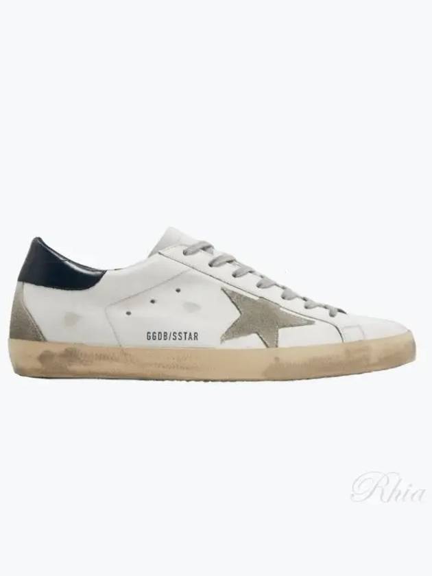 Men's Navy Tab Superstar Low Top Sneakers White - GOLDEN GOOSE - BALAAN 2