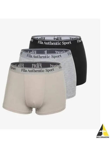 UNDERWEAR Velo Soft Men s Draw 3 Pack FI4DRG3172MBLK - FILA - BALAAN 1