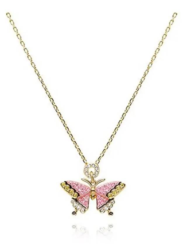 Idyllia Butterfly Pendant Necklace Gold - SWAROVSKI - BALAAN 4