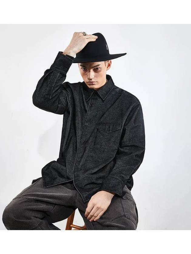 Corduroy washed shirt outer black 0080 VMM - VOYONN - BALAAN 5