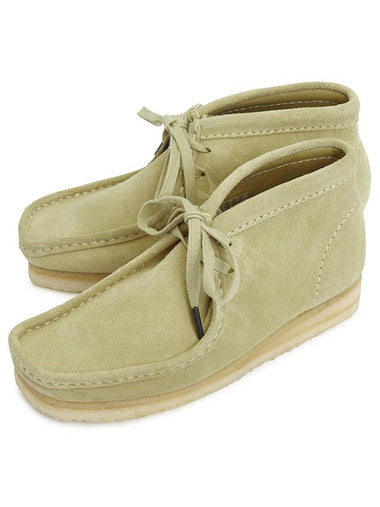 WoMen's Wallabee Ankle Boots Beige - CLARKS - BALAAN 1