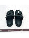 Chypre Calfskin Sandals Black - HERMES - BALAAN 10