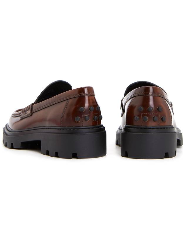 Preppy Leather Loafer Brown - TOD'S - BALAAN.