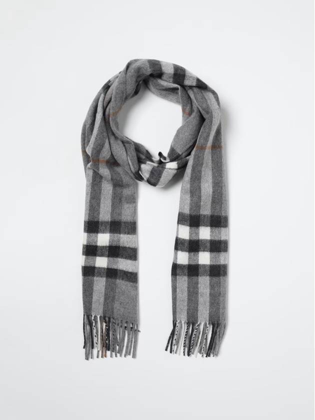 Giant Check Cashmere Scarf Grey - BURBERRY - BALAAN 4