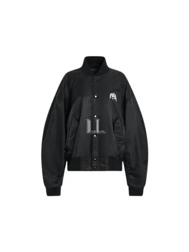 Paris Oversized Bomber Jacket Black - BALENCIAGA - BALAAN 2