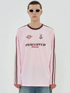 Logo Football Long Sleeve T-Shirt Pink - UNALLOYED - BALAAN 2