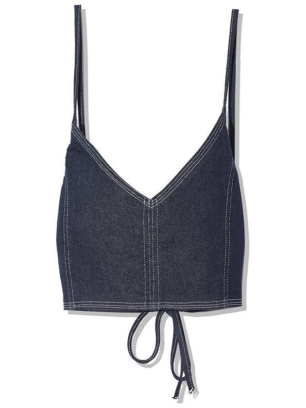 Strap Denim Bustier Sleeveless Indigo - LESEIZIEME - BALAAN 1