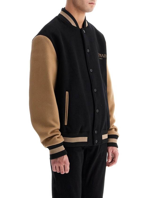 wool and cashmere bomber jacket - BALMAIN - BALAAN 2