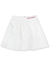 Nylon Volume Gathered Skirt WHITE - MONBIRDIE GOLF - BALAAN 2