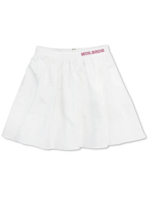 Nylon Volume Gathered Skirt WHITE - MONBIRDIE GOLF - BALAAN 2