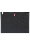 Medium Document Holder Clutch Bag Black - THOM BROWNE - BALAAN 2