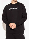 Front Logo Print Sweatshirt Black - BURBERRY - BALAAN 5