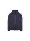 Soft Shell-R E.Dye Pure Insulation Technology Recycled Polyester Primaloft Hooded Jacket Navy - STONE ISLAND - BALAAN 4