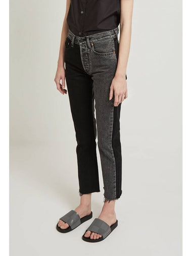 x Levi’s 501 two tone straight crop jean - VETEMENTS - BALAAN 1