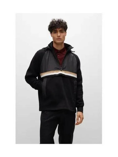 Detachable hood stripe half zip up 50477492 001 - BOSS - BALAAN 1