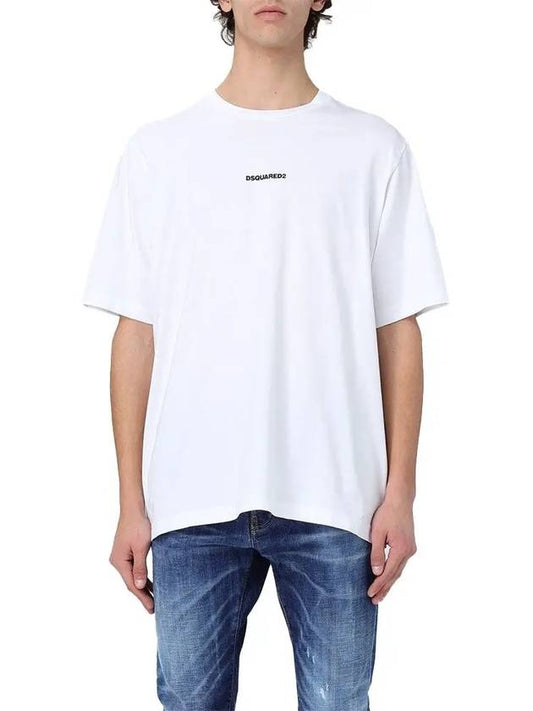 Logo Cotton T Shirt S71GD1424 D20020 100 - DSQUARED2 - BALAAN 1