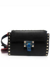 Rockstud Mini Cross Bag Black - VALENTINO - BALAAN 3