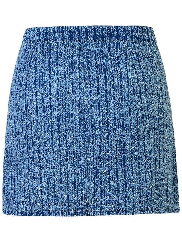 Self-Portrait 'Jeans' Blue Cotton Blend Skirt - SELF PORTRAIT - BALAAN 3