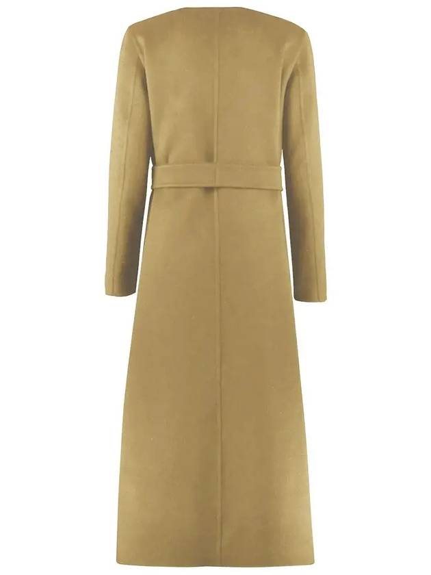 Abetone Cashmere Wrap Single Coat Beige - MAX MARA - BALAAN 4