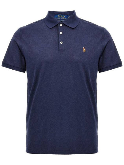 Pony Logo PK Shirt Blue - POLO RALPH LAUREN - BALAAN 2