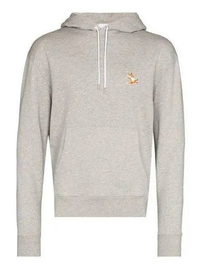 Chillax Fox Patch Classic Hoodie Grey Melange - MAISON KITSUNE - BALAAN 2