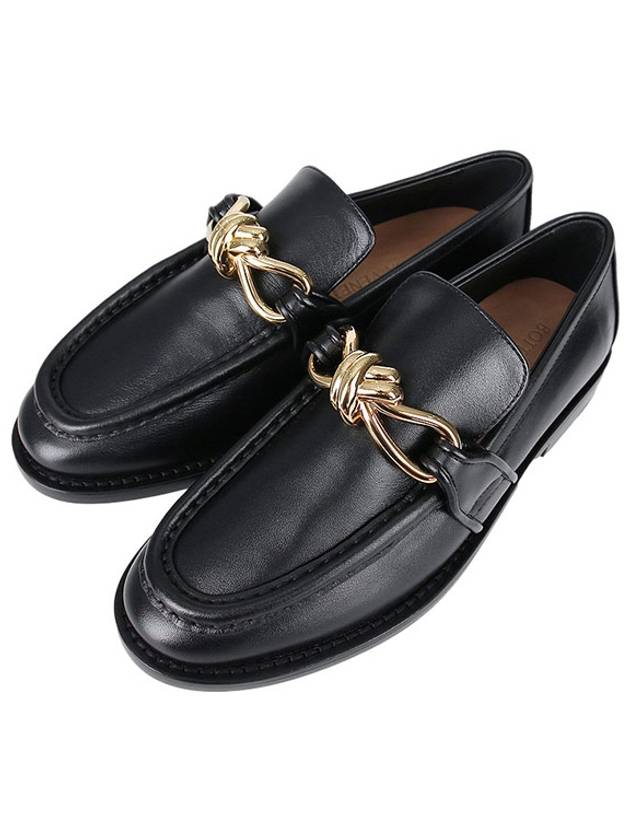 Astaire Leather Loafers Black - BOTTEGA VENETA - BALAAN 2