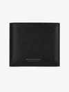 Logo Leather Half Wallet Black - BOTTEGA VENETA - BALAAN 2