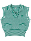 pattern knit vest OF2002LBGREEN - ONOFF - BALAAN 3