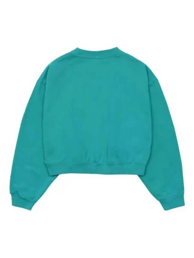 NY Country Club Crop Crew Neck Sweatshirt Blue - SPORTY & RICH - BALAAN 3