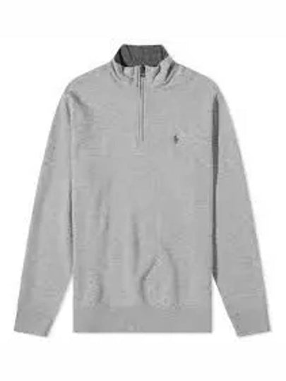 Pony Logo Half Zip-up Sweatshirt Grey - POLO RALPH LAUREN - BALAAN 2