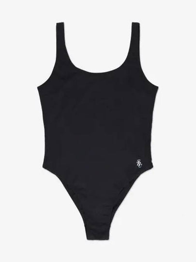 Carla SRC Logo Print One Piece Swimsuit Black - SPORTY & RICH - BALAAN 2