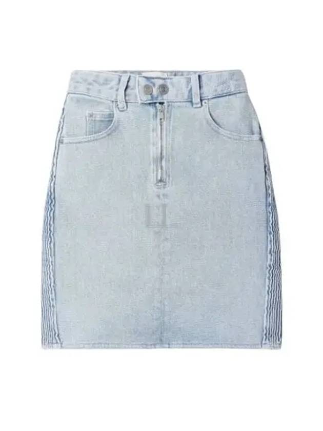 Women's Vabelia Denim H-Line Skirt Light Blue - ISABEL MARANT - BALAAN 2