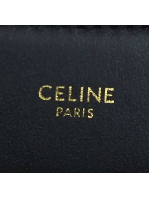 Side belt black leather tote bag - CELINE - BALAAN 4