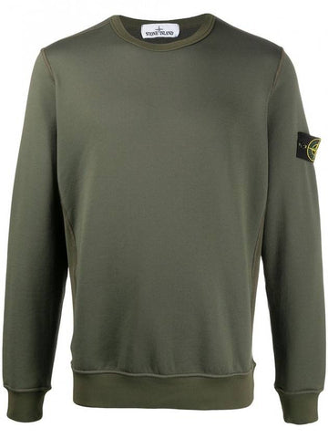 Wappen Patch Sweatshirt Dark Green - STONE ISLAND - BALAAN 1