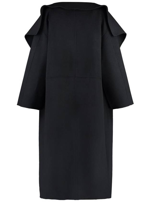 Signature Wool Cashmere Single Coat Black - TOTEME - BALAAN 3