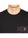 PMTEER07 BLACK Men s Short Sleeve T Shirt Regular Fit - PARAJUMPERS - BALAAN 8