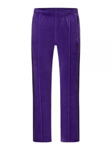 Narrow Track Pant CPe Velor Purple NS253 narrow track pants - NEEDLES - BALAAN 1