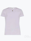 Embroidered Logo Short Sleeve T-Shirt Violet - VIVIENNE WESTWOOD - BALAAN 2