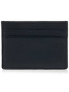 Signature V Logo Leather Card Wallet Black - VALENTINO - BALAAN 4